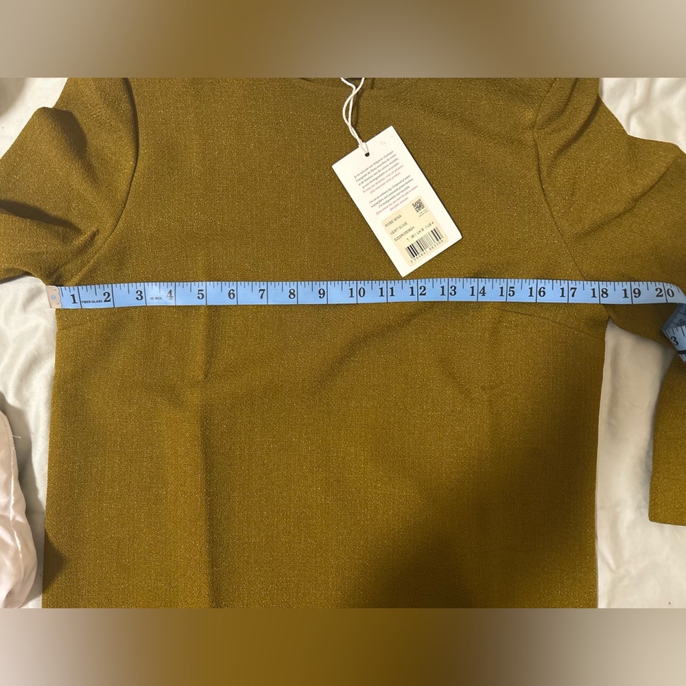Sezane Mina Dress Long Sleeve Midi Dress - Picture 6 of 6